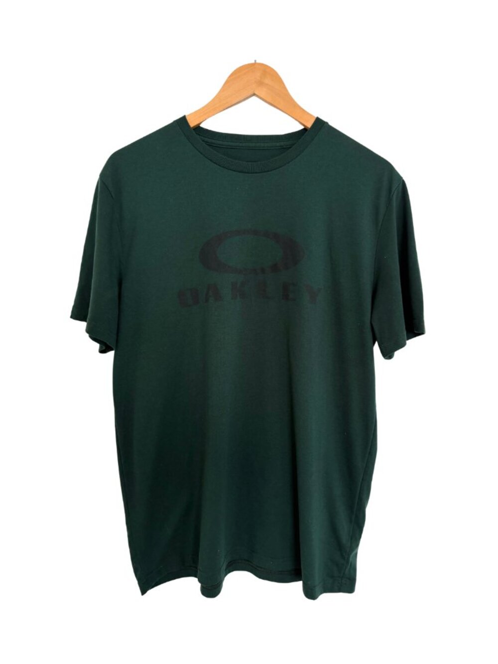 Oakley T-Shirt Men Medium Hydrolix O Bark Hunter Green Black Performance Fit
